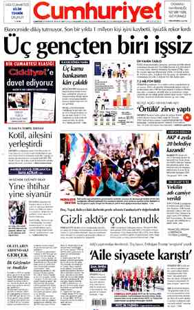 Cumhuriyet sayfa 1