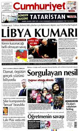  Millet Mektepiğrı 91 YAŞINDA — KURTULUŞUNUN 98. YILDÖNÜMÜ | —Üt Ü. v » VAHAP SEÇER : B CUMHURİYET'e konuştu 8'de CUMA 3 OCAK