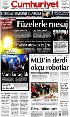 Cumhuriyet sayfa 1