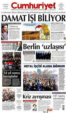  TEK ÇOKUŞ İSTEKLERİ YAKIN ANADLRU ) LİSESİ >SİBEL BAHÇETEPE 3'te F » FİGEN ATALAY'ın l PAZARTESİ 20 OCAK 2020 95. YIL SAYI: