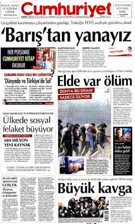 Cumhuriyet sayfa 1