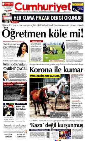 Cumhuriyet sayfa 1