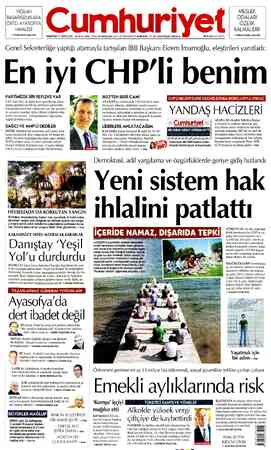 Cumhuriyet sayfa 1