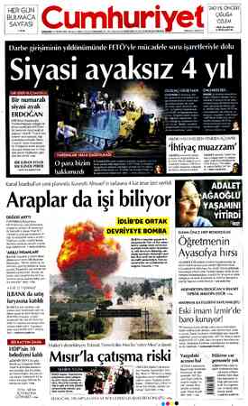 Cumhuriyet sayfa 1