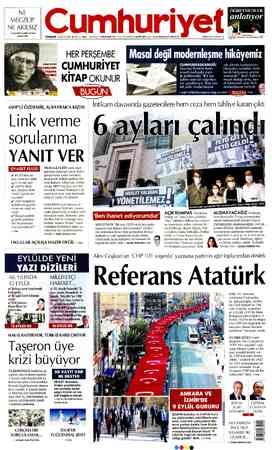  ÖĞRETMENLER anlatıyor MECZUP NE AKILSIZ >HAMDİ YAVER AKTAN yazdı 2'de Şi PERŞEMBE 10 EYLÜL 2020 96. YIL SAYI: 34669 —...