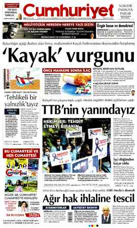 Cumhuriyet sayfa 1