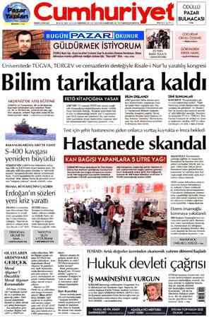 Cumhuriyet sayfa 1