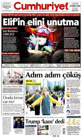 Cumhuriyet sayfa 1
