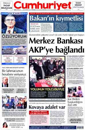 Cumhuriyet sayfa 1