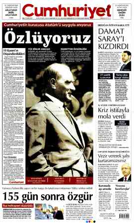 Cumhuriyet sayfa 1
