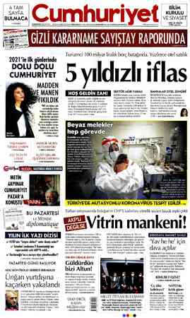 Cumhuriyet sayfa 1