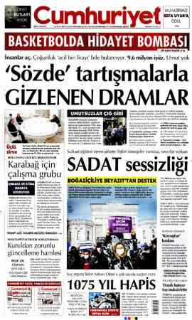  > d ERÇRŞ. MUHABİRİMİZ SEFA UYAR'A ÖDÜL FİYATI25TL KKTO'DESTL *Iz'de SALI12 OCAK 2021 96. YIL SAYI: 34793 KURUCUSU YUNUS NADİ