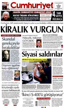  96. YIL SAYI: 34797 KURUCUSU YUNUS NADİ (1924-1945) BAŞYAZARLARI NADİR NADİ (1945-1991) İLHAN SELÇUK (1992-2010) FİYATI 2.5TL