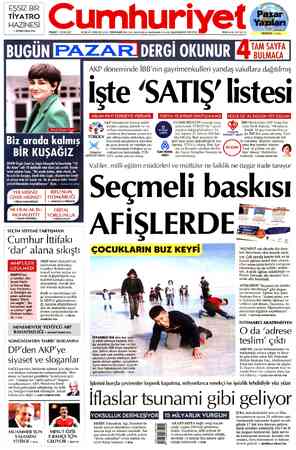 Cumhuriyet sayfa 1