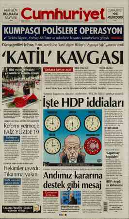  HER GÜN BULMACA SAYFASI . >10'da CUMA 19 MART 2021 Cumhuri et FİYATI 2.5TL KKTC'DESTL * CUMHURİYET YİNE — ADLİYEDEYDİ >12'de