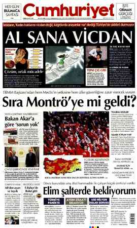 Cumhuriyet sayfa 1