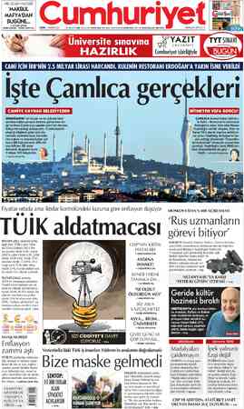 Cumhuriyet sayfa 1