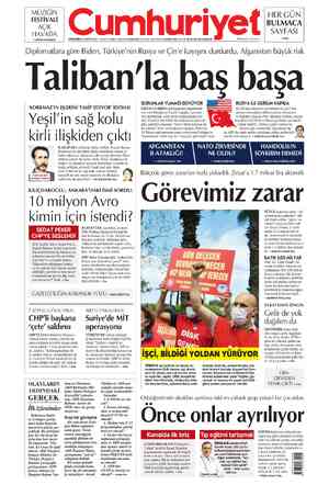 Cumhuriyet sayfa 1
