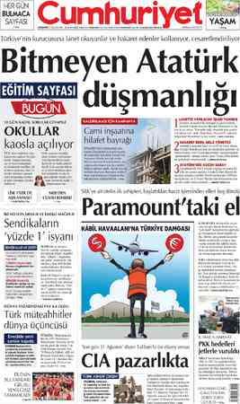  HER GÜN BULMACA SAYFASI >l4'te Cumhuriye ÇARŞAMBA 25 AĞUSTOS 2021 97. YIL SAYI:35018 KURUCUSU YUNUS NADİ (1924-1945)...