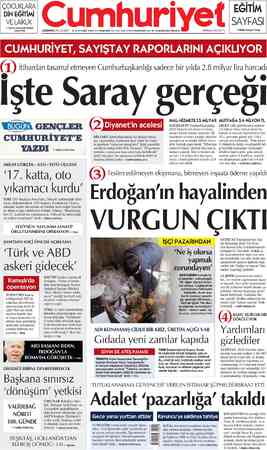 Cumhuriyet sayfa 1