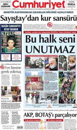  ATATÜRKÜN ,İSIKLI ÇİÇEKLERİ » MUSTAFA GAZALCI yazdı 2'de PERŞEMBE |1KASIM 2021 97. YIL SAYI: 35096 KURUCUSU YUNUS NADİ...