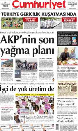 Cumhuriyet sayfa 1
