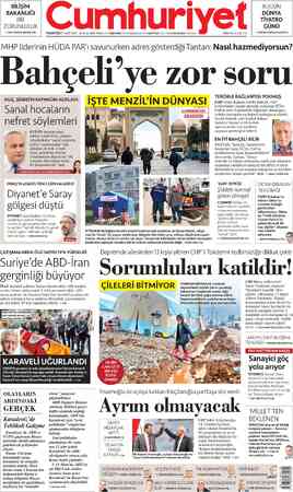  BİLİŞİM BAKANLIĞI BİR ZORUNLULUK >CEM HAYDAR BEKTAŞ 2'de PAZARTESİ 27 MART 2023 - 98.YIL SAYI: 35597 KURUCUSU YUNUS NADİ...