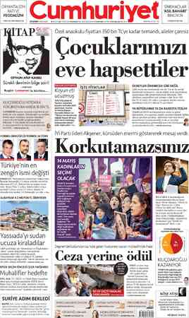 Cumhuriyet sayfa 1