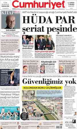 TÜRK DEVRİMİ VE KEMALİZM >H. SEÇKİN ÇELİK 2'de PERŞEMBE 13 NİSAN 2023 98. YIL SAYI: 35614 KURUCUSU YUNUS NADİ (1924-1945)...