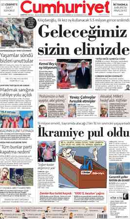  SİZİ CİDDİYET'E DAVET EDİYORUZ >9'da CUMARTESİ 15 NİSAN 2023 İKİ TAKIMLA AVRUPA'DA FİNALDEYİZ 98. YIL SAYI:35616 KURUCUSU...