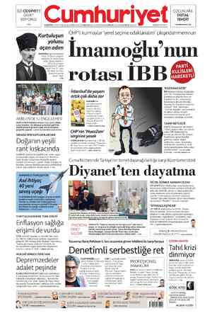 Cumhuriyet sayfa 1