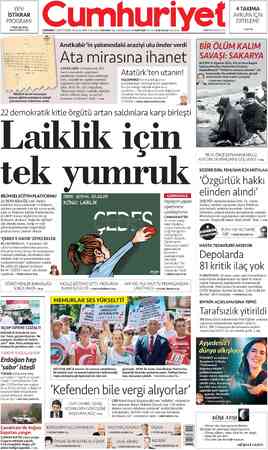  — YENİ İSTİKRAR PROGRAMI » PROF. DR. SEMA KALAYCIOĞLU 2'de ÇARŞAMBA 23 AĞUSTOS 2023 99. YIL SAYI: 35746 KURUCUSU YUNUS NADİ