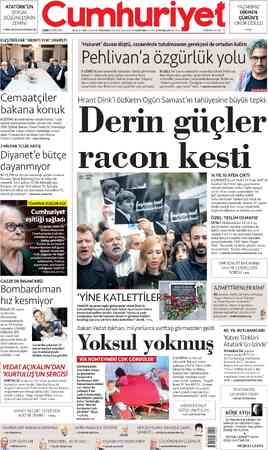Cumhuriyet sayfa 1