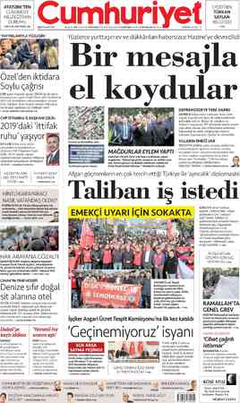 Cumhuriyet sayfa 1