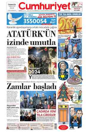 Cumhuriyet sayfa 1