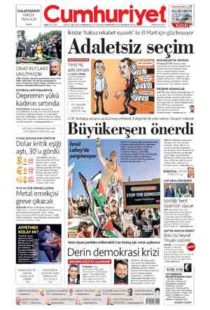 Cumhuriyet sayfa 1