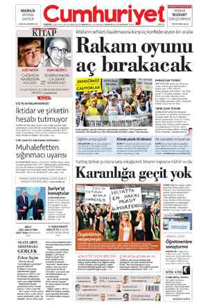  HEKİMLİK ANDINA SANSÜR >PROF. DR. OSMAN İNCİ 2'de Cumhuri PERŞEMBE 4 TEMMUZ 2024 — 100.YIL SAYI: 36062 KURUCUSU YUNUS NADİ