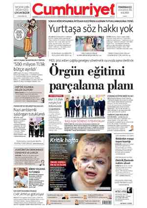 Cumhuriyet sayfa 1