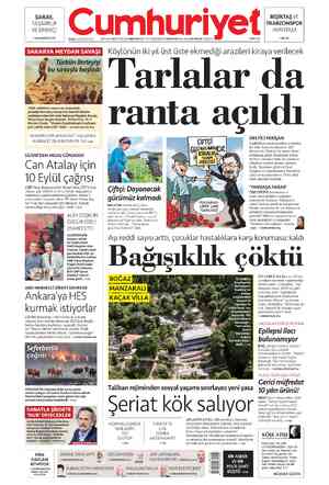  SARAY, TASARRUF VE EMEKÇİ » KAAN EROĞUZ 2'de CUMA 23 AĞUSTOS 2024 100. YIL SAYI: 36112 KURUCUSU YUNUS NADİ (1924-1945)...