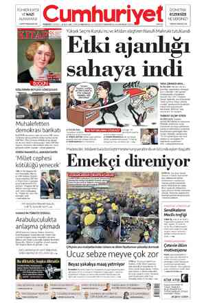 Cumhuriyet sayfa 1