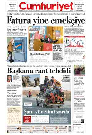 Cumhuriyet sayfa 1