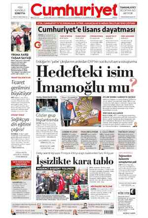 Cumhuriyet sayfa 1