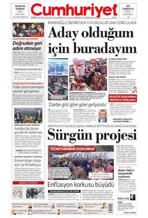  TRUMP'IN MP'IN - SİZİ TARİFESİ CİDDİYET'E KİME DAVET YARIYOR? EDİYORUZ > PROF. DR. YALÇIN KARATEPE 2'de CUMARTESİ 12 NİSAN