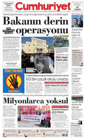  TOPLUMSAL ÖFKE, İKTİDAR VE İMAMOĞLU > AV. BÜLENT YÜCETÜRK 2'de SALI 15 NİSAN 2025 100. YIL SAYI: 36347 — KURUCUSU YUNUS NADİ