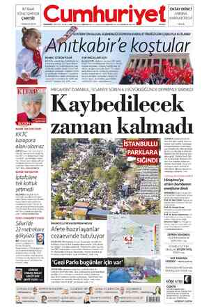 Cumhuriyet sayfa 1