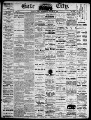 The Daily Gate City Newspaper January 6, 1869 kapağı