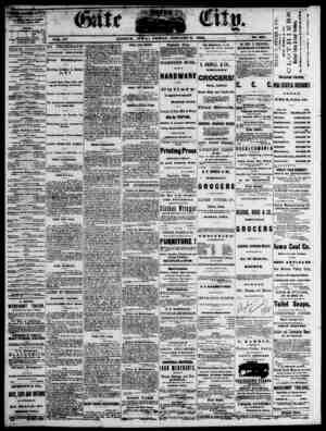 The Daily Gate City Newspaper January 8, 1869 kapağı