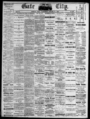 The Daily Gate City Newspaper January 13, 1869 kapağı