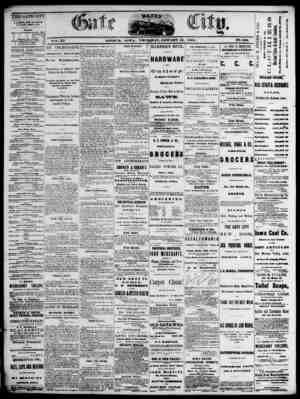 The Daily Gate City Newspaper January 14, 1869 kapağı