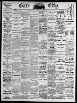 The Daily Gate City Newspaper January 15, 1869 kapağı